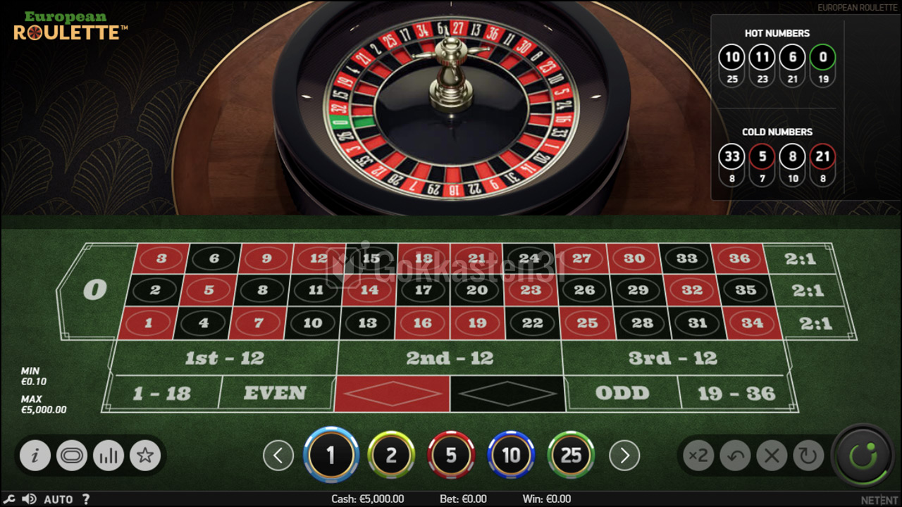 European Roulette screenshot