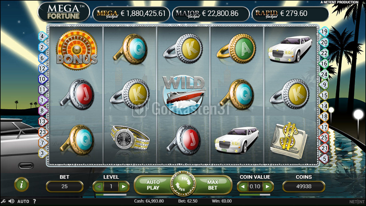 Mega Fortune screenshot
